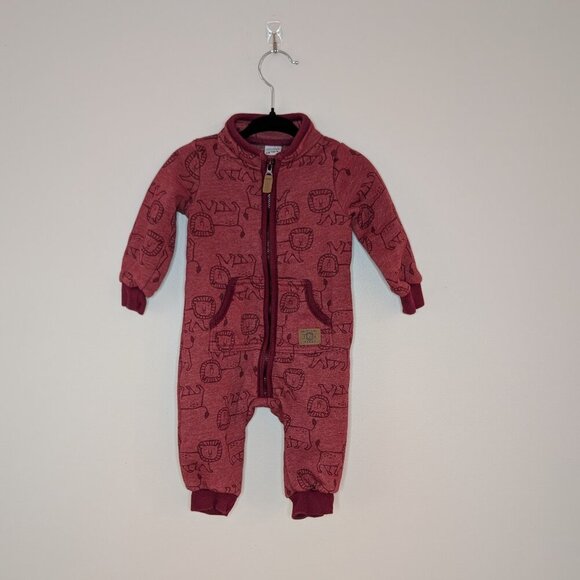 2/$15 💙 Carter’s Fleece Bunting Suit | Lion Print | 3M/6M - Picture 1 of 5